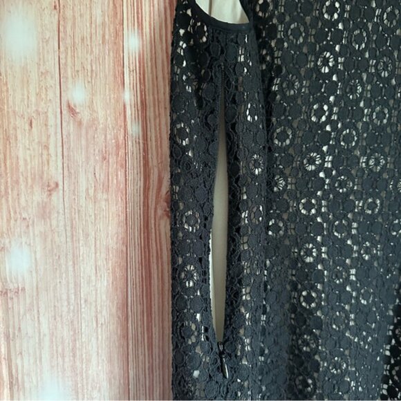 J. Crew Leslie Black Eyelet Crochet Lace Dressy Tank Top - Picture 10 of 10